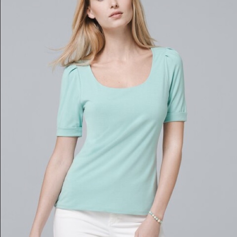 WHBM Scoop Neck Knit Top NWT
